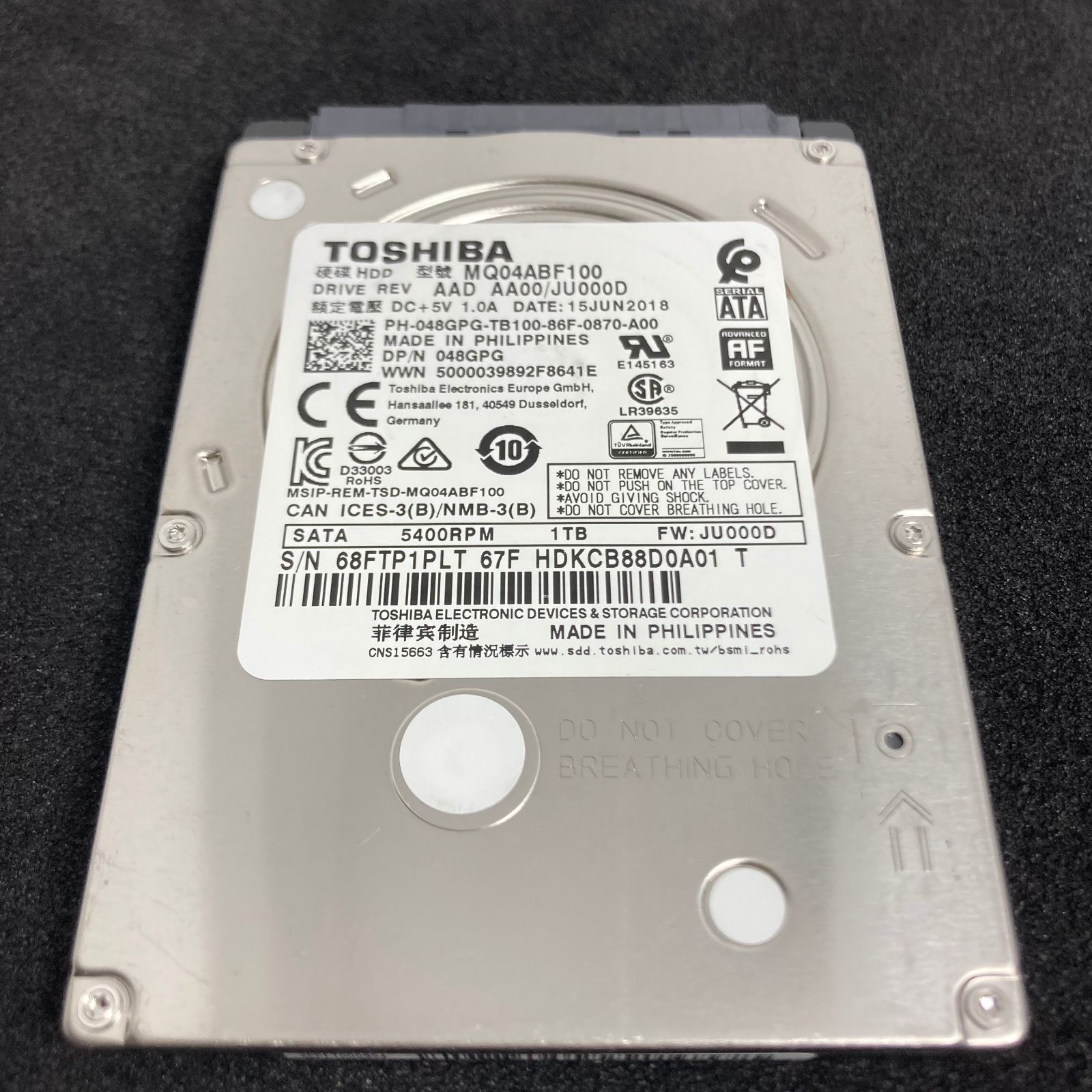 Toshiba Tb Mm Hdd Sata Mq Abf Toshiba