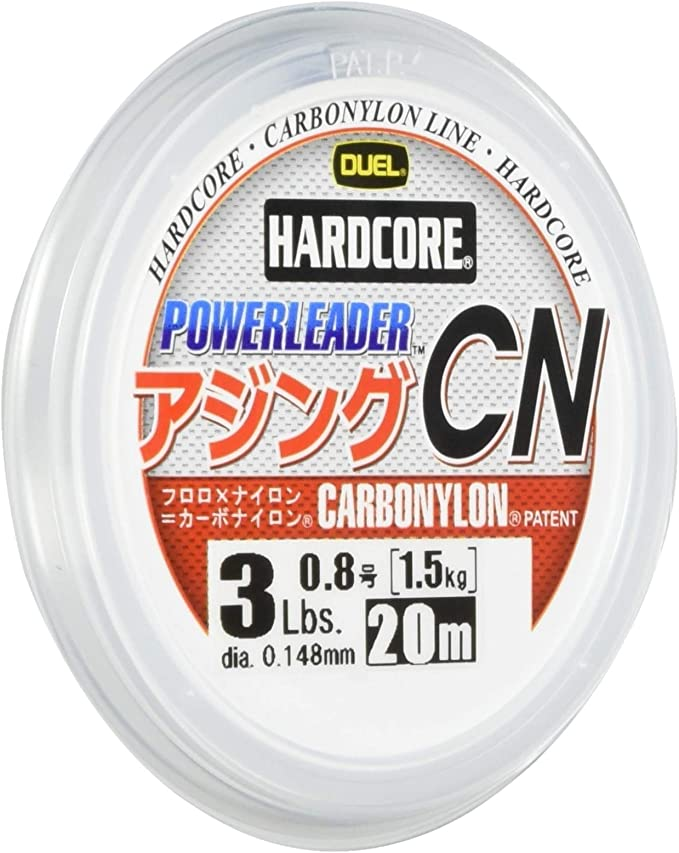 DUEL デュエル カーボナイロンライン 釣り糸 HARDCORE パワーリーダー アジング CN ライン 釣りライン 釣具 高