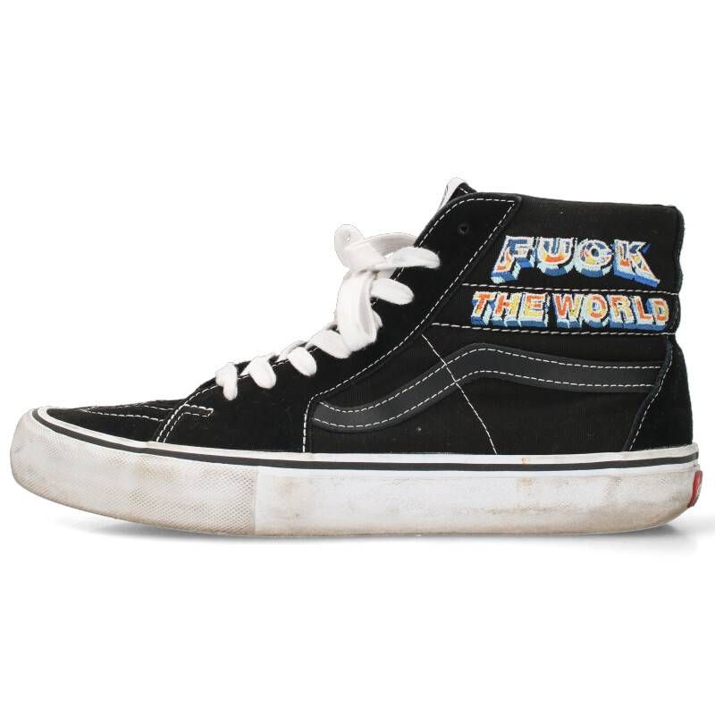 シュプリーム バンズ VANS VN0A45JDSY1 Sk8 Hi Pro FUCK THE WORLD スケハイスニーカー メンズ