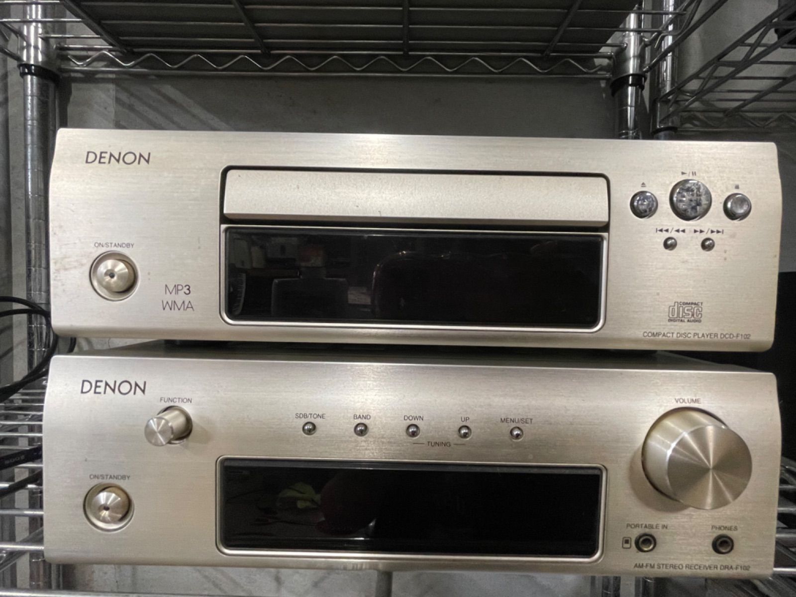 DENON DRA F102 DCD F102 セット まみの部屋 メルカリ