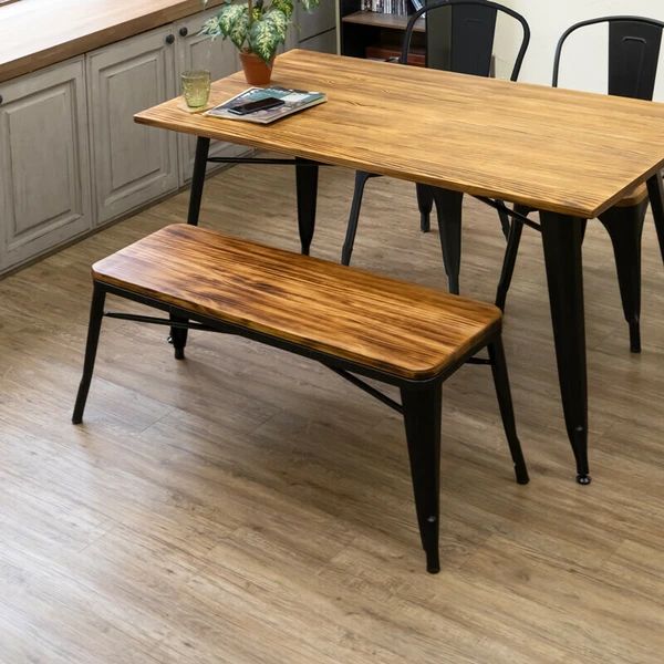 ヴィンテージ感 ベンチ カフェ風 おしゃれ インテリア 椅子 チェア