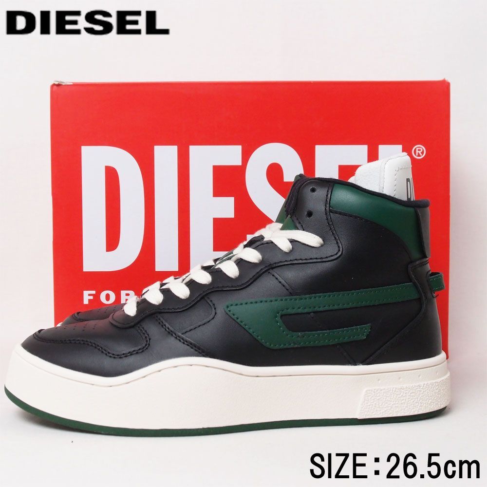 DIESEL ディーゼル ミッドカット レザースニーカー - FUSiON - メルカリ