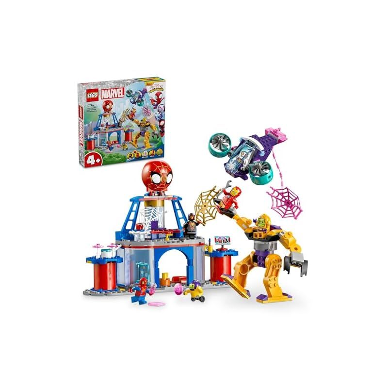 レゴ LEGO マーベル スパイディとすごいなかまたち チーム スパイディ ウェブスピナーひみつきち おもちゃ 玩具 誕生日 プレゼント ブロック 知育 男の子 女の子 子供 4歳 5歳 6歳 ごっこ遊び おままごと 0