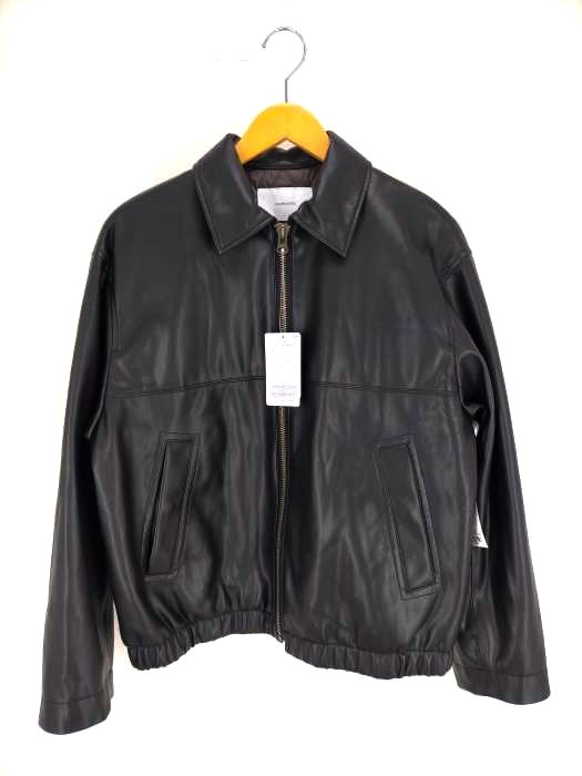 専用 フレームワーク 22AW フェイクレザー フライトジャケット ブラック FRAMeWORK（フレームワーク）の「フェイクレザーフライト