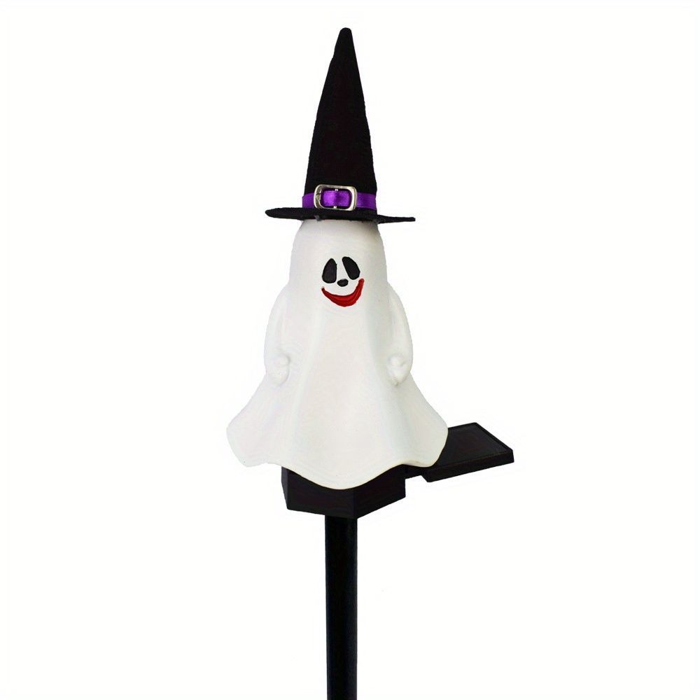 ソーラー式ハロウィンライト 尖った帽子 屋外の不気味な雰囲気デコレーション LED庭照明 ゴースト ハロウィンゴースト 通路ライト ゴーストステークライト