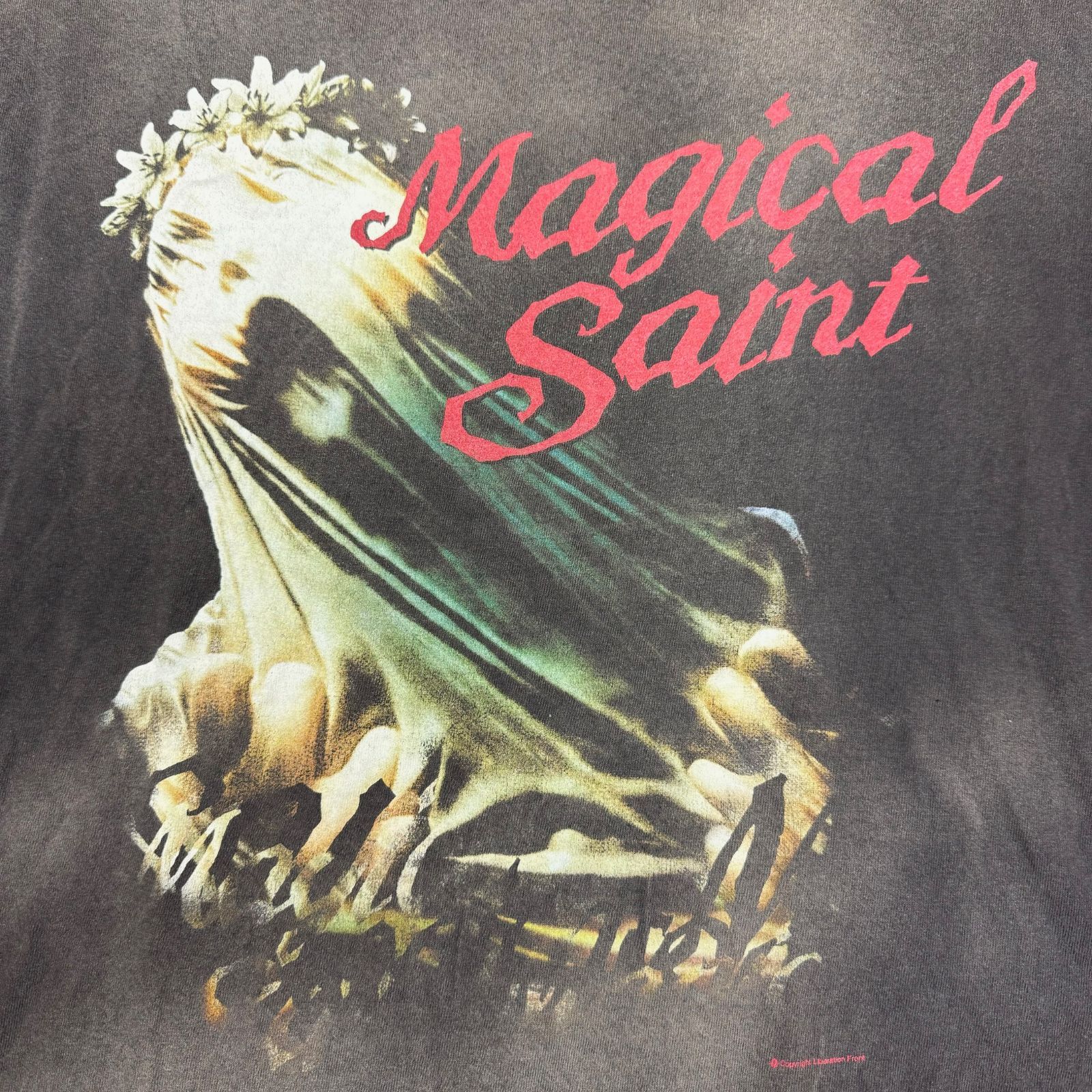 SAINT MICHAEL 24SS SS TEE MAGICAL SAINT マジカルセント Tシャツ マリリンマンソン セントマイケル SM-YS8-0000-006 ブラック XL 75725A5