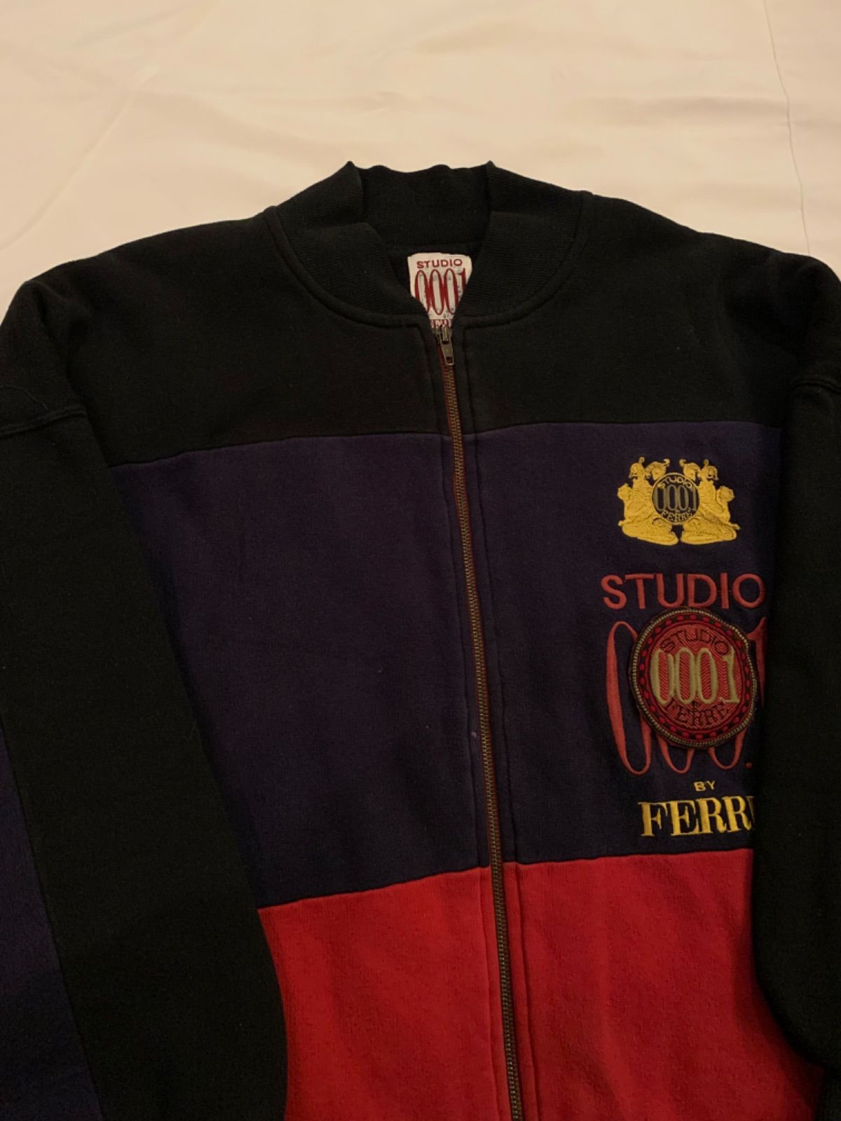 35％OFF】 80s italy レザー切り返し ムートンジャケット ferre studio 