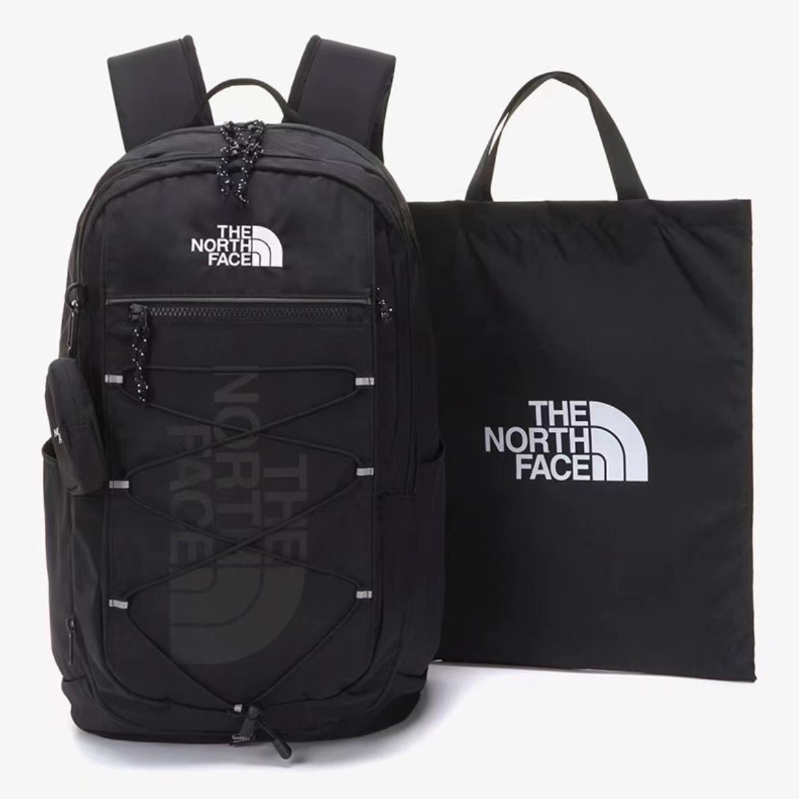 全新品 ノースフェイス リュック 通学 30L THE NORTH FACE SUPER PACK ザ・ノースフェイス バック リュック ポーチ付き バックパック メンズ レディース ブラック