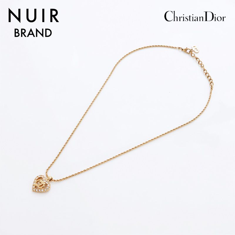 Christian Dior クリスチャンディオール ネックレス ハート ロゴ