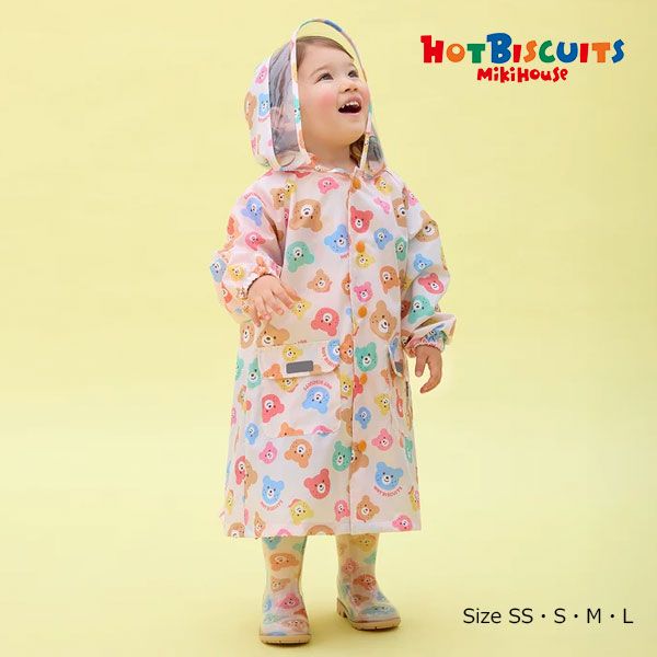 ミキハウス ホットビスケッツ mikihouse レインコート M 100-110cm マルチ 87