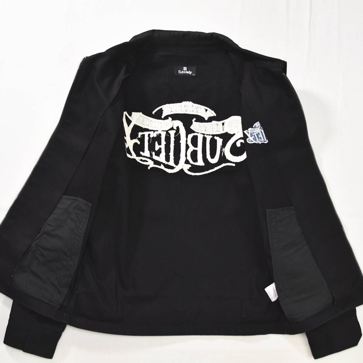 定番】 サブサエティ SUBCIETY ロゴ チェーンステッチ ジャケット 