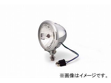キジマ ヘッドライト メッキ ベーツタイプ 4.5インチ 12V35/35W H4マルチリフレクター 205-313 2輪