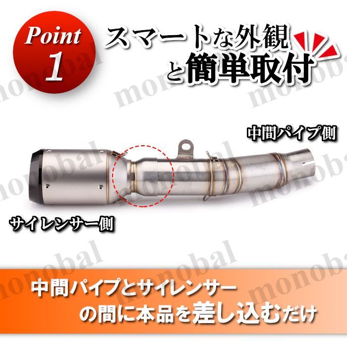 変換アダプター 60.5mm 50.8mm ステンレス 差込径 変換ジョイント