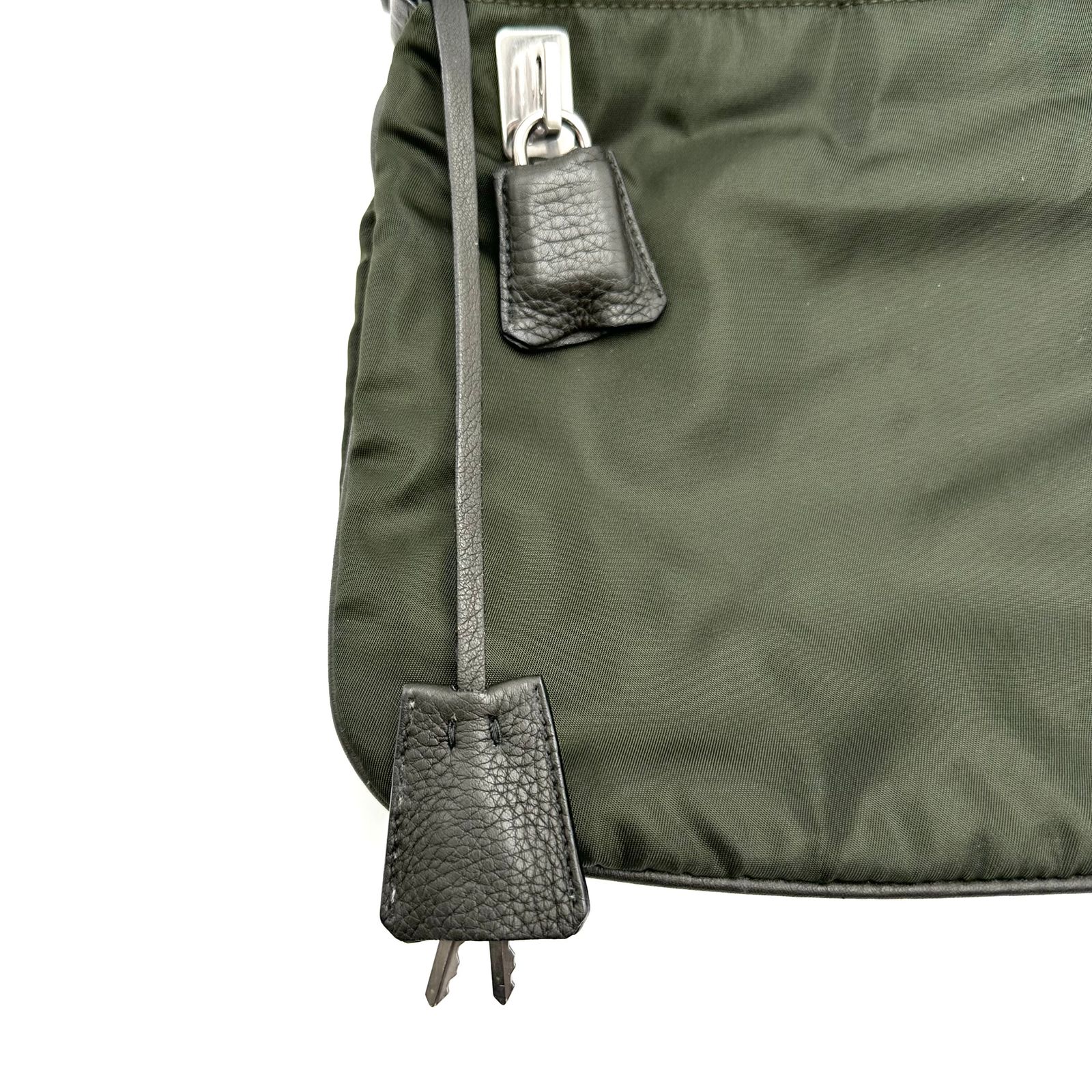 プラダ ナイロン トート ショルダー バッグ ミニボストン 三角ロゴ