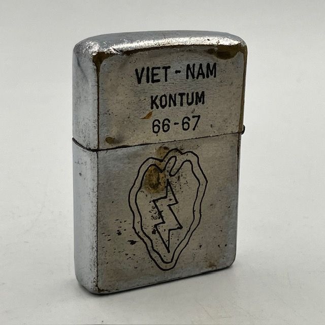 ベトナムzippo/ジッポーショートカスタム/６５−６６ ベティチャン ZIPPO ベトナム 1966年 第25歩兵師団 ベトナムジッポー - メルカリ