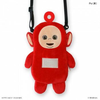  テレタビーズ　ぬいぐるみスマホポーチ　Po(ポー)　20×11×1.5cm その他
