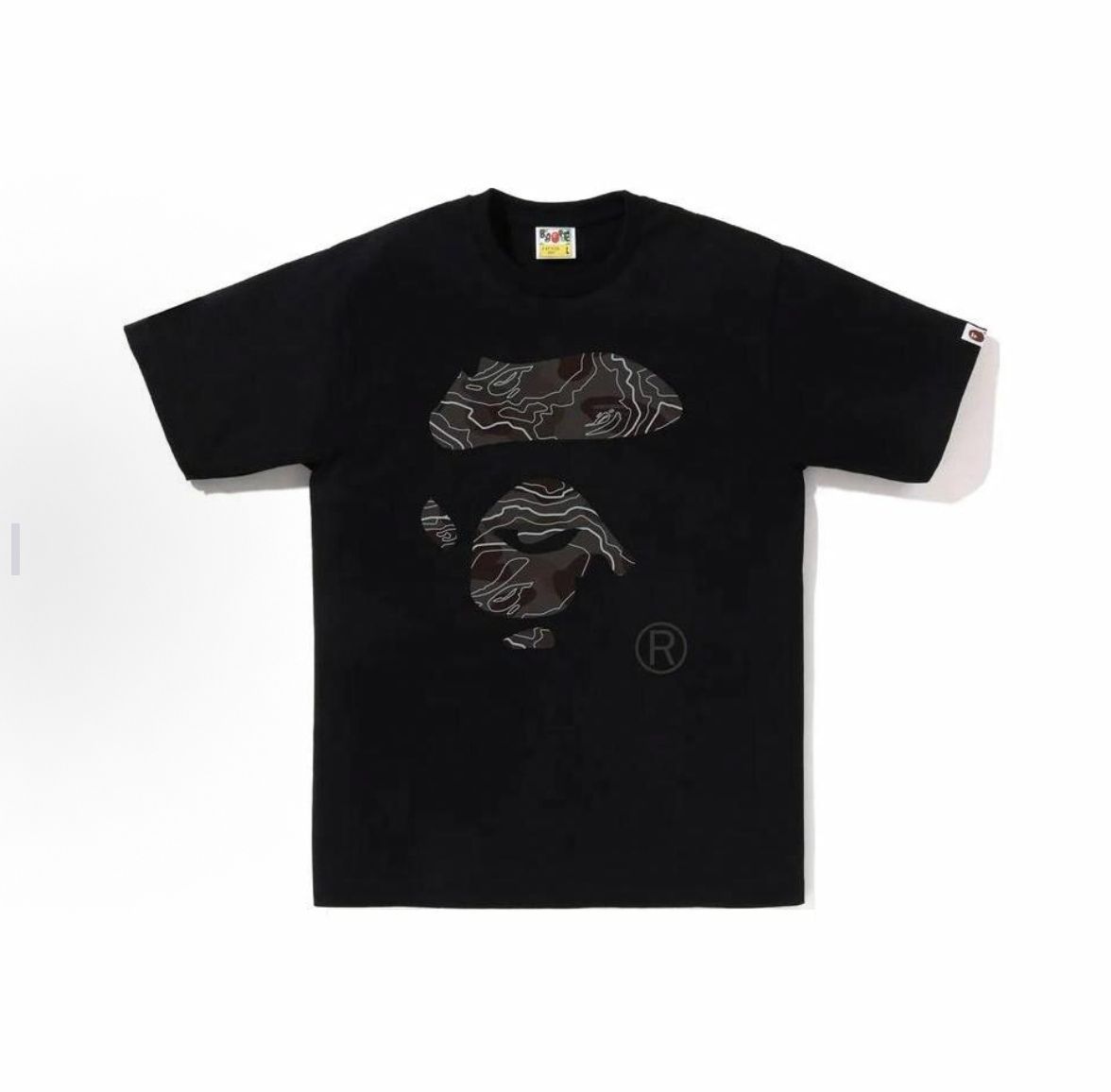 A BATHING APE レタープリント半袖Tシャツ 男女兼用