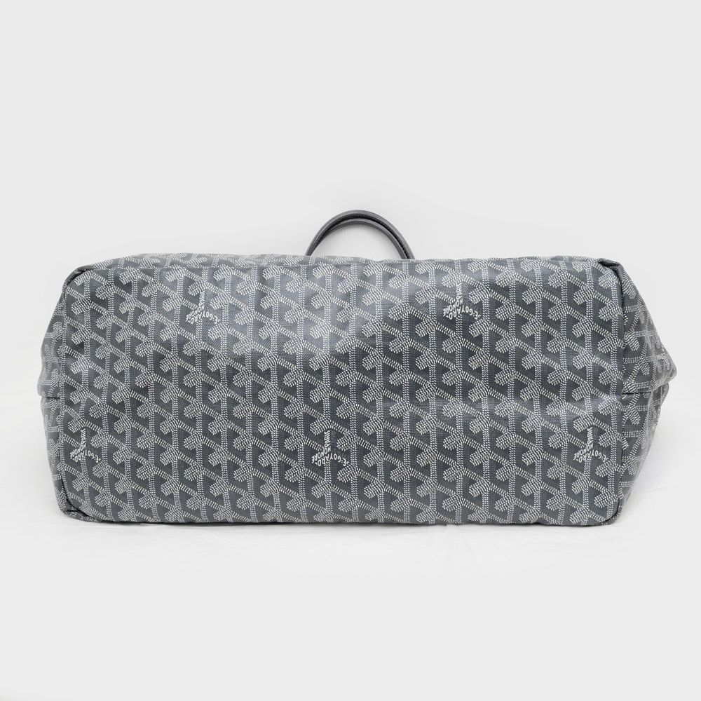 名東】ゴヤール サンルイ GM グレー トート バッグ ポーチ付 ゴヤール