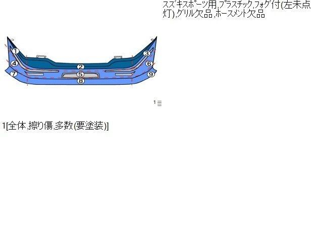 スティングレー フロントバンパー