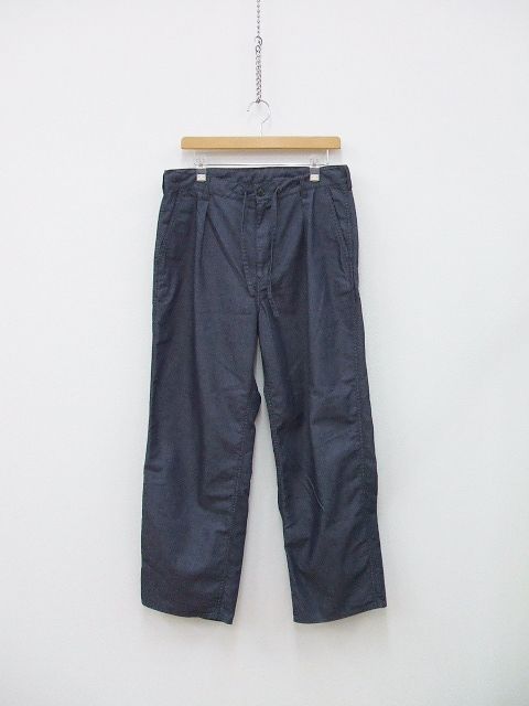 adam et Rope ワンタック イージーパンツ サイズL パンツ ネイビー メンズ アダムエロペ【中古】2-0804M