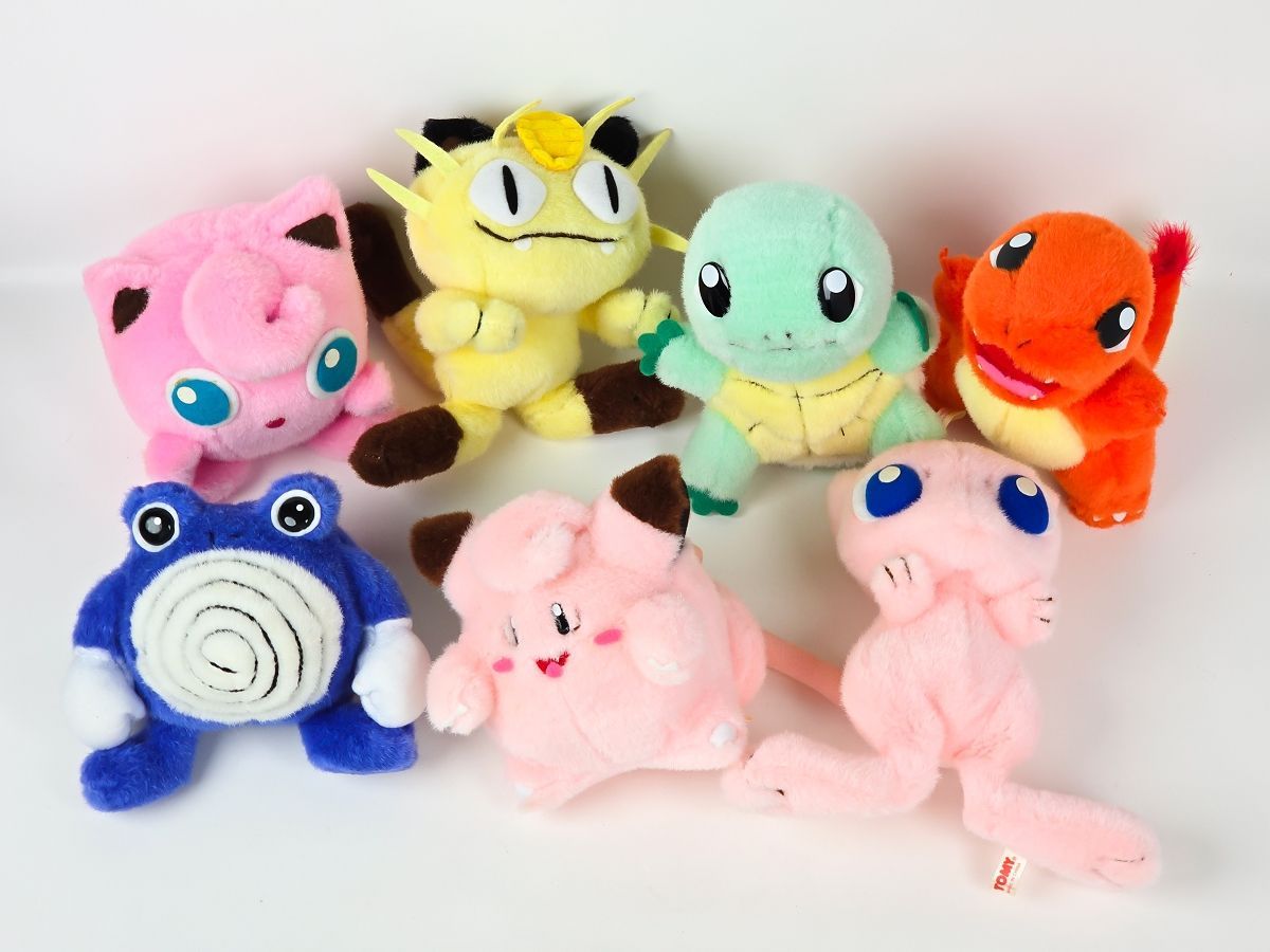 TOMY 初期 ポケットモンスター ぬいぐるみ | ミュウ ニョロゾ ゼニガメ ヒトカゲ ピッピ ニャース プリン