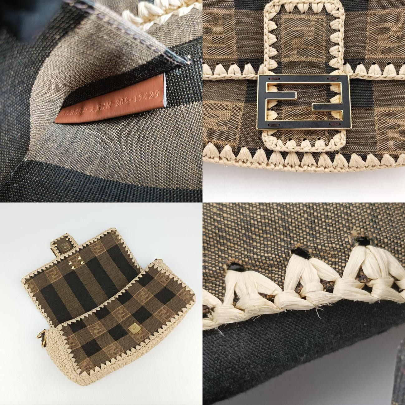 フェンディFendiマンマバケットベージュ×マルチ