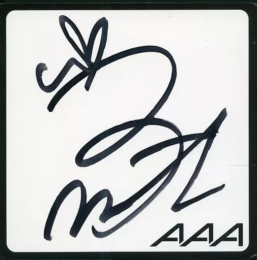 中古】紙製品(女性) 宇野実彩子 直筆サイン色紙 「CD Love Is In The