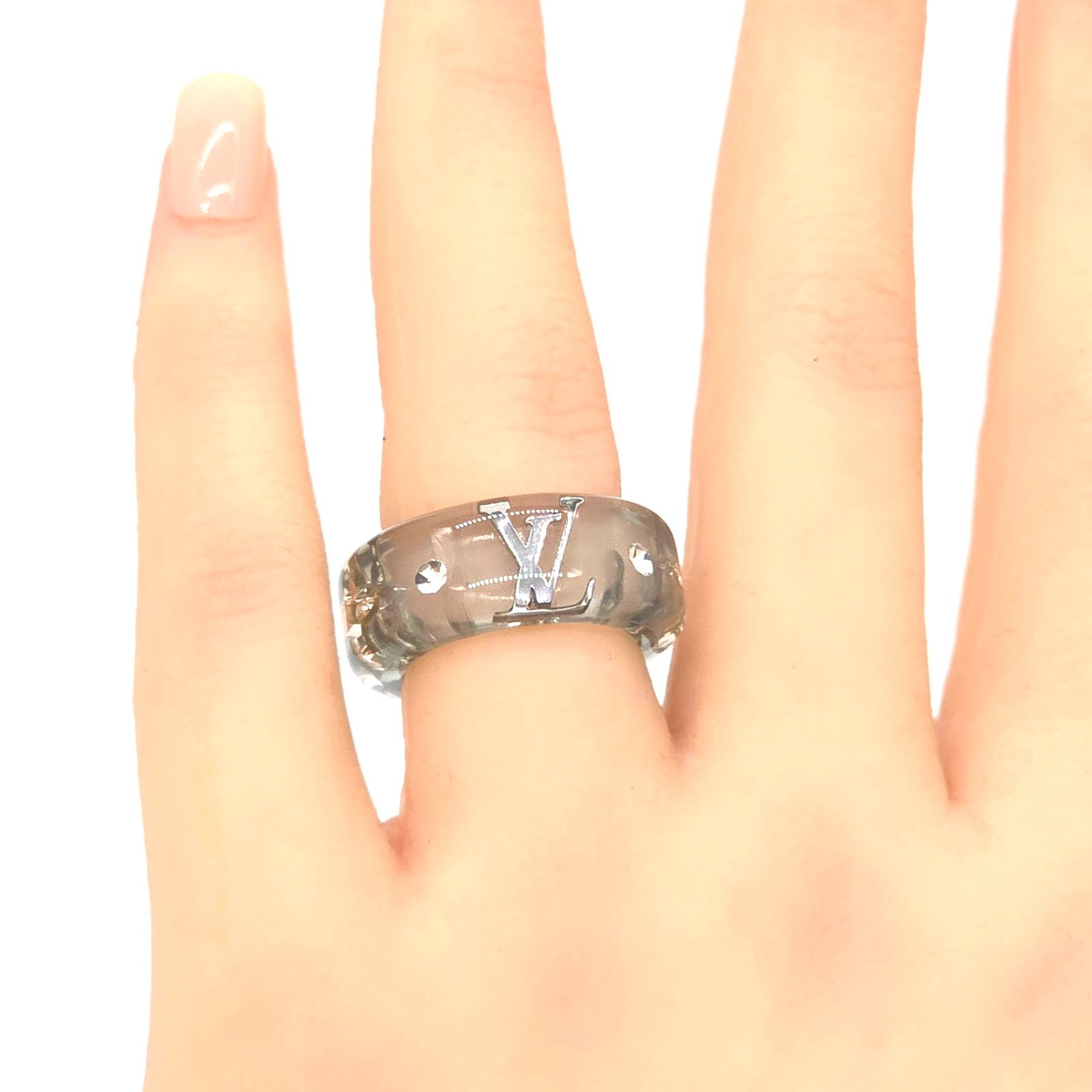 ☆美品 ルイヴィトン スパークス リング 指輪 アンバー Lサイズ M1701L