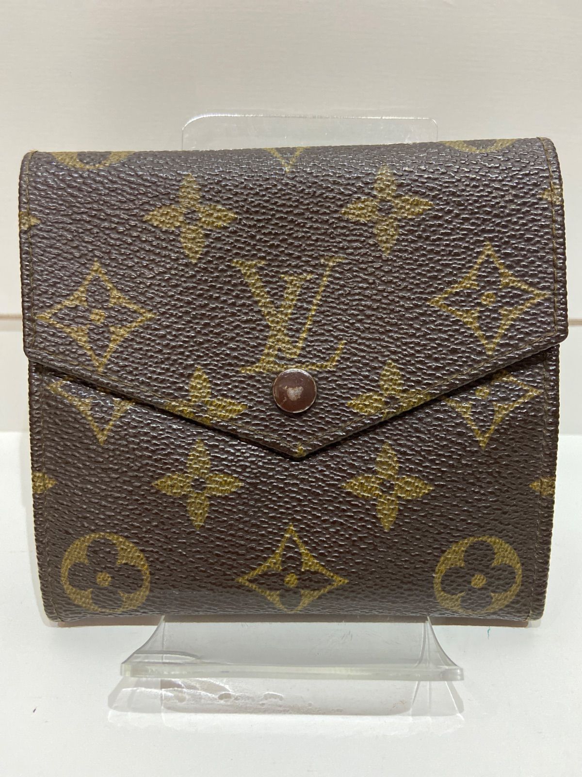【微美品】LOUIS VUITTON ルイヴィトン　折財布　モノグラム　Wホック LOUIS VUITTON ルイヴィトン Wホック財布 廃盤レア レディース