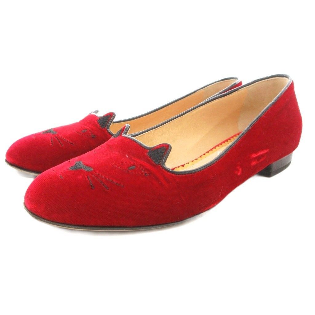 Charlotte Olympia 猫の顔ローファー35ハーフ 国内3月6日発売予定】シャーロット オリンピア × プーマ ラブ