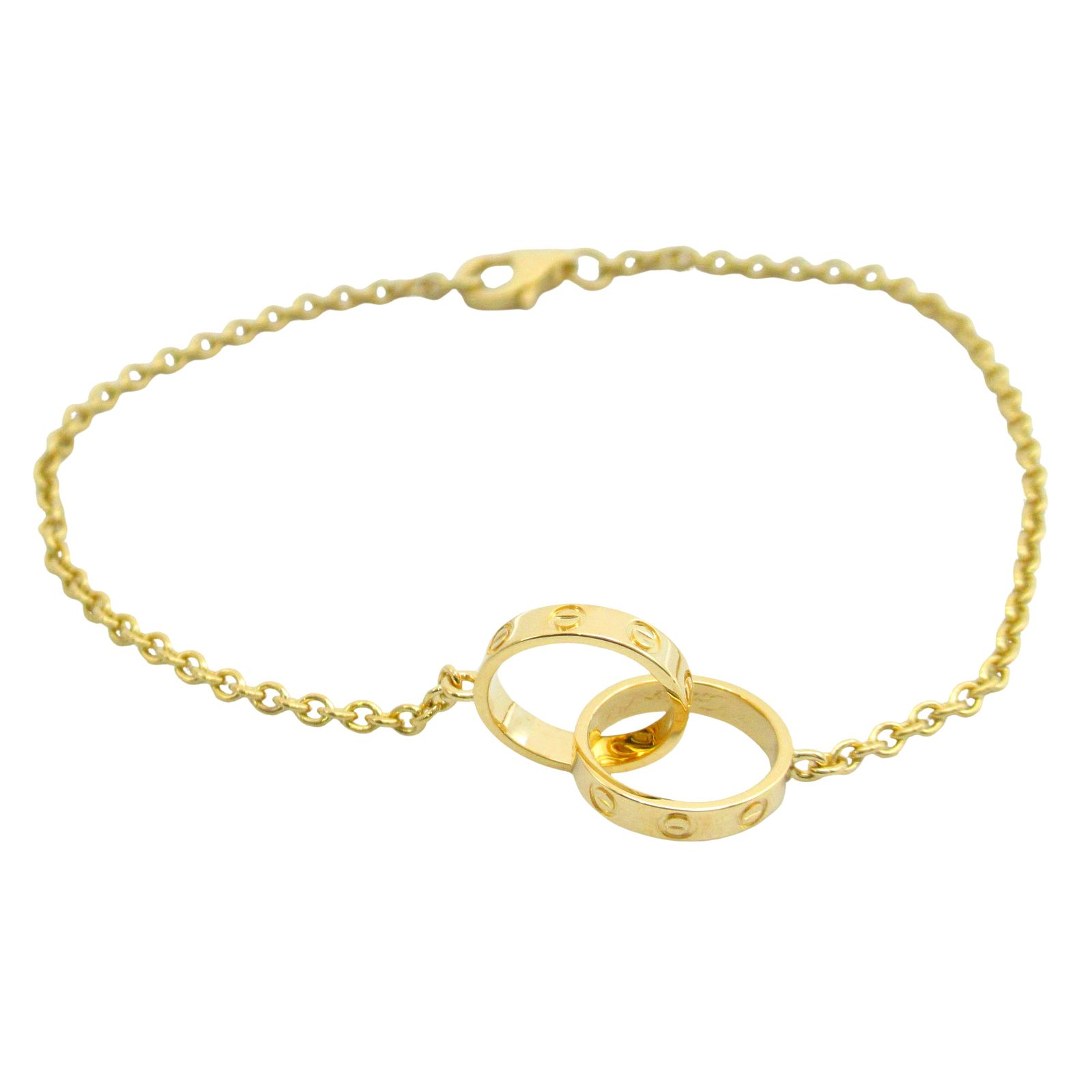 カルティエ CARTIER ブレスレット ベビーラブ ブレス 腕回17.5㎝ K18 イエローゴールド ベビーラブ ブレス レディース Used A