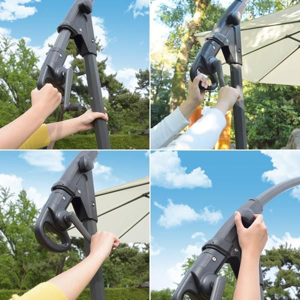 オーニング 角度調整