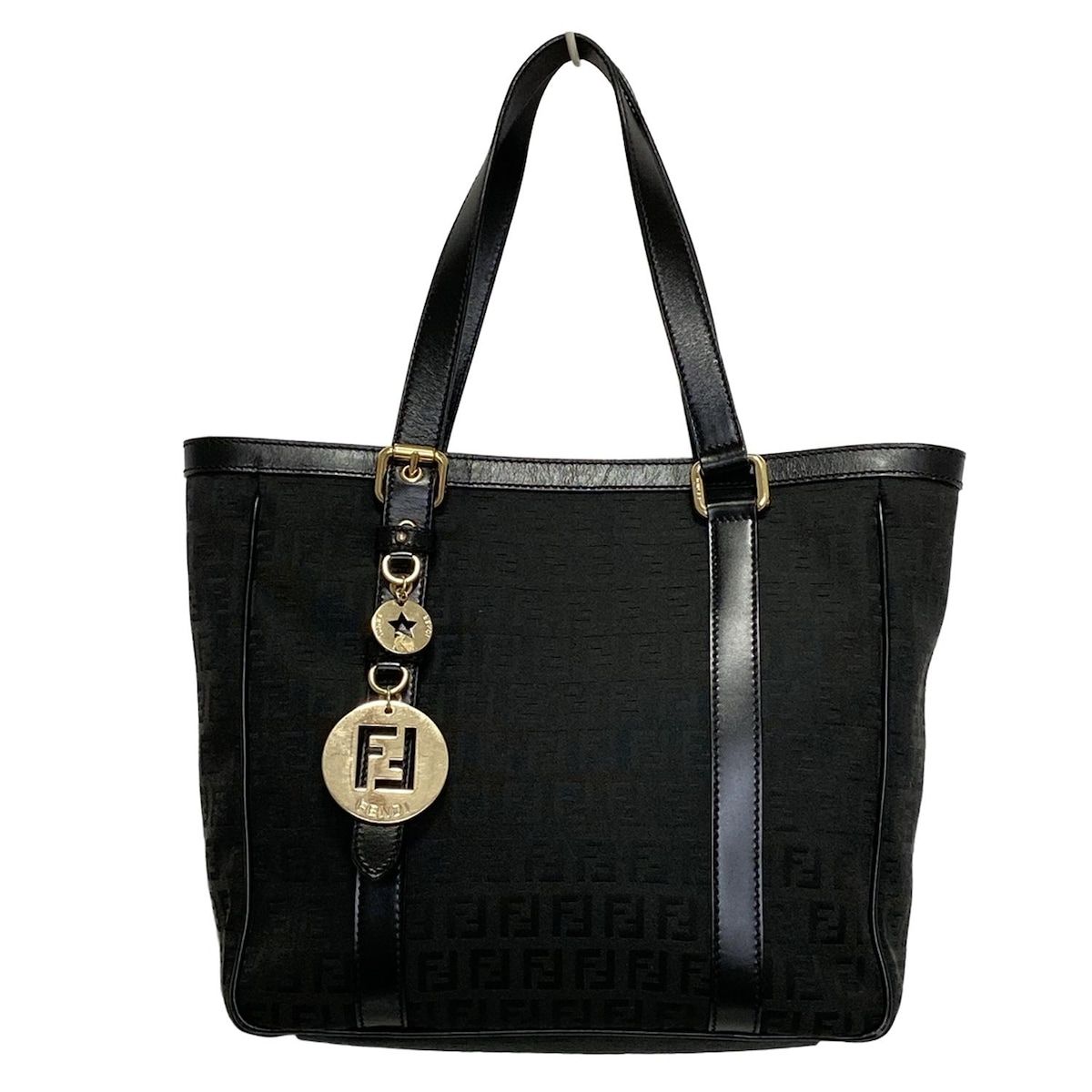FENDI フェンディ トートバッグ 黒(総柄) - 4503125E0027 FENDI フェンディ トートバッグ 黒(総柄) - 4503125E0027