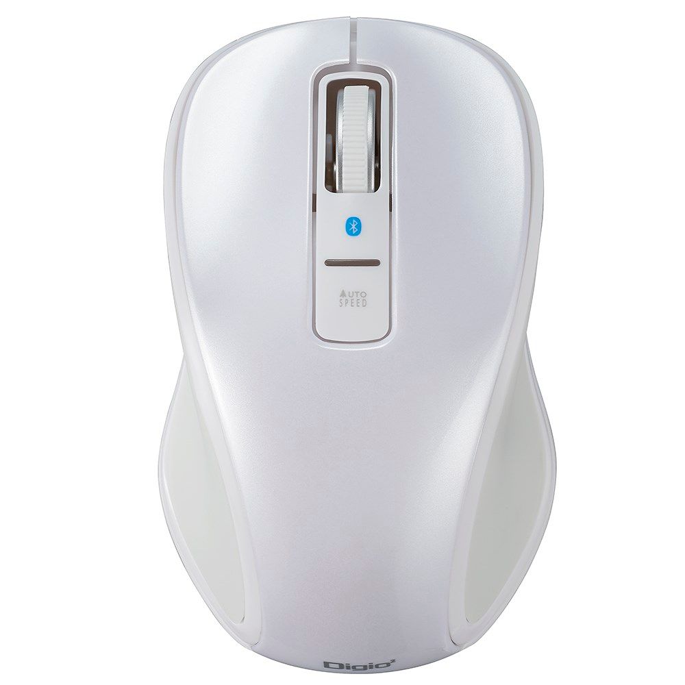 （まとめ買い）ナカバヤシ Bluetooth5 静音3ボタンBlueLEDマウス ホワイト MUS-BKT174W 【3個セット】