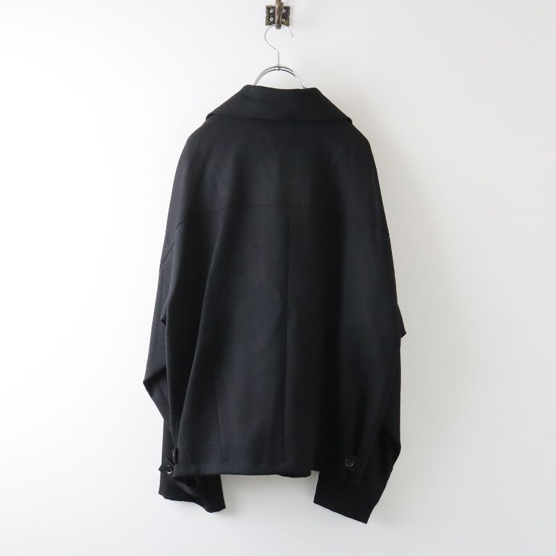 美品 メンズ オーラリー AURALEE ウールサージジップブルゾン WOOL SERGE ZIP-UP BLOUSON 4/ブラック 黒【2400013494908】  - メルカリ