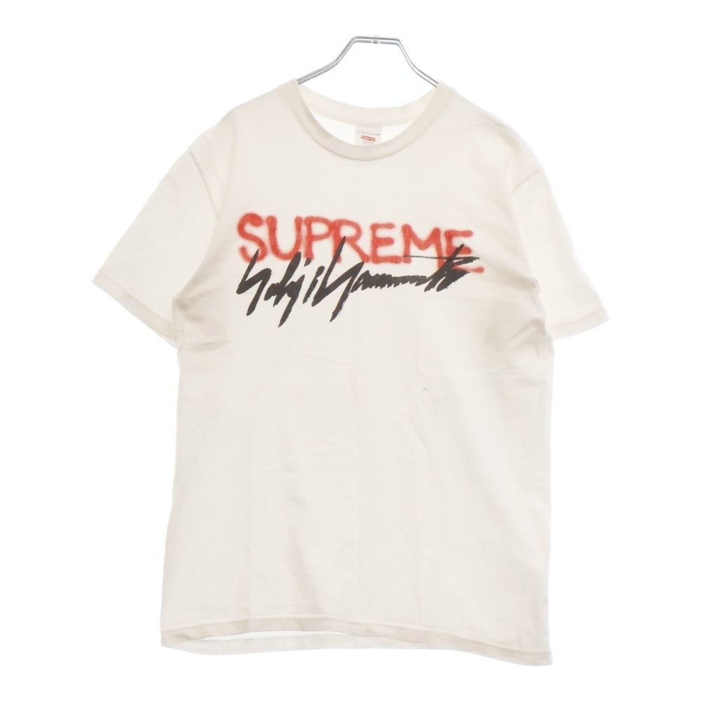 SUPREME シュプリーム 20AW × Yohji Yamamoto Logo Tee × ヨウジヤマモト ロゴプリント クルーネック半袖Tシャツ カットソー ブラック
