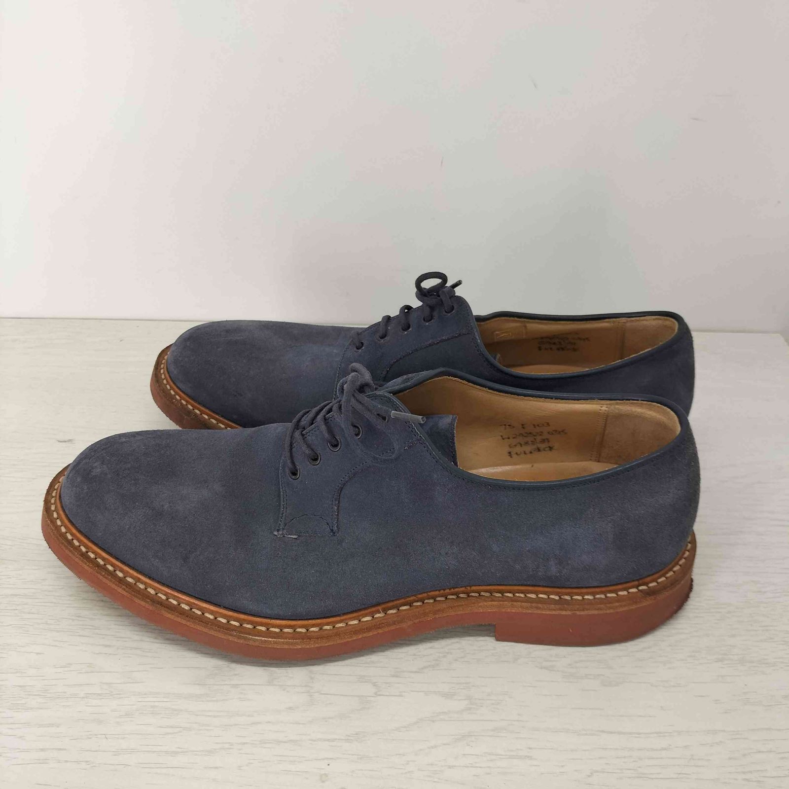 チャーチ churchs スエード ダービーシューズ メンズ 表記無 - メルカリ