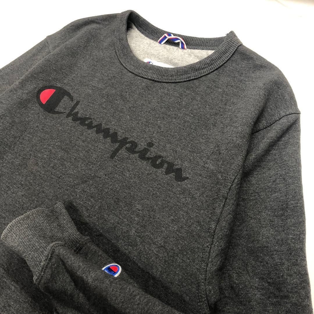 美品】Champion スウェット ダークグレー レディースL - メルカリ