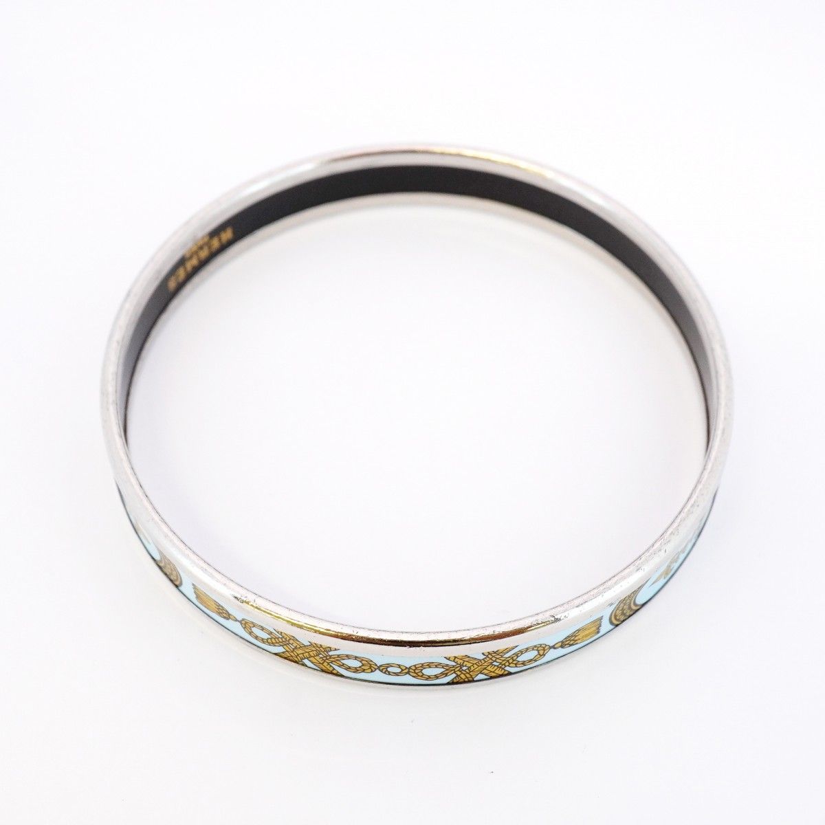 極美品✨　エルメス　バングル　エマイユ　七宝焼　シルバー　063 極美品✨ エルメス バングル エマイユ 七宝焼 シルバー 063 極美品