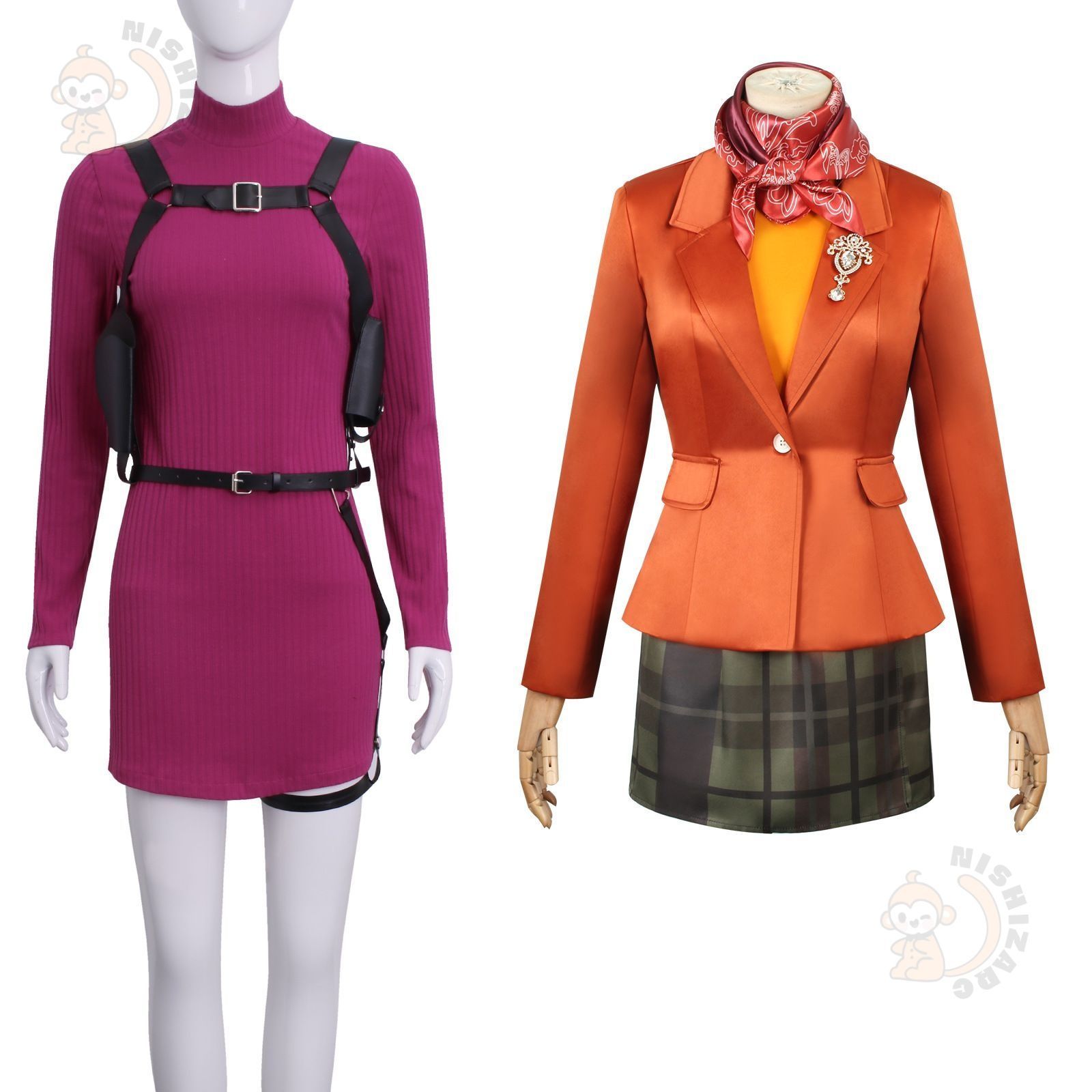 コスプレ衣装 万聖節 クリス レッドフィールド エイダ ウォン アシュリー コスチューム デザイン ハロウィンパーティー用 M250124-90