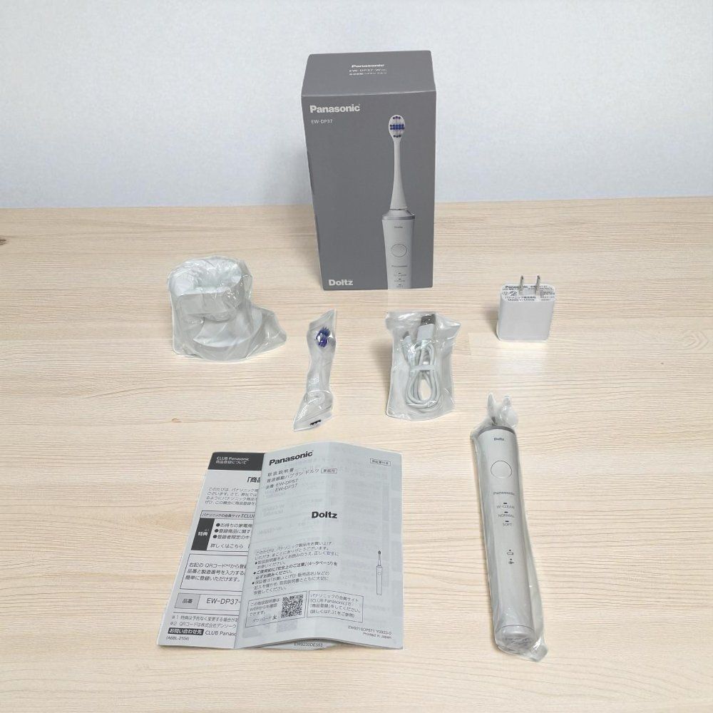 展示品）Panasonic パナソニック 電動歯ブラシ EW-DP37-W 白 W