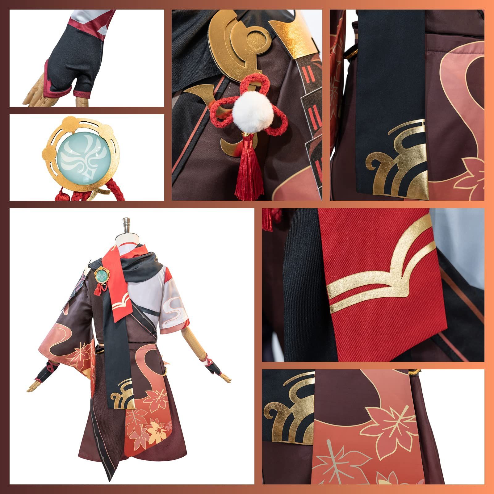 原神　楓原万葉　コスプレ衣装　ウィッグ 三分妄想 原神 コスプレ 楓原万葉 カズハ ※ウィッグ 靴 追加可