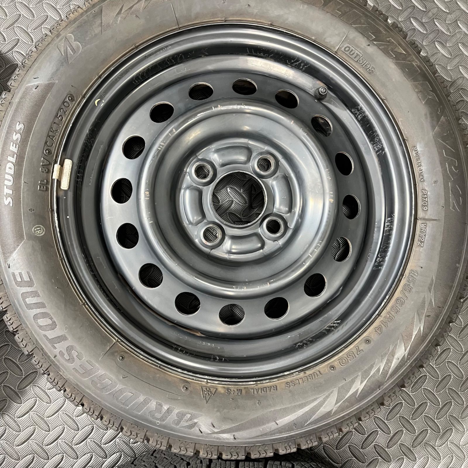 【史上最も激安！】 20年 155 65R14 ブリヂストン ブリザックVRX2 スバル ステラ R2 スタッドレスタイヤ 1040M 【有名ブランド大集合】