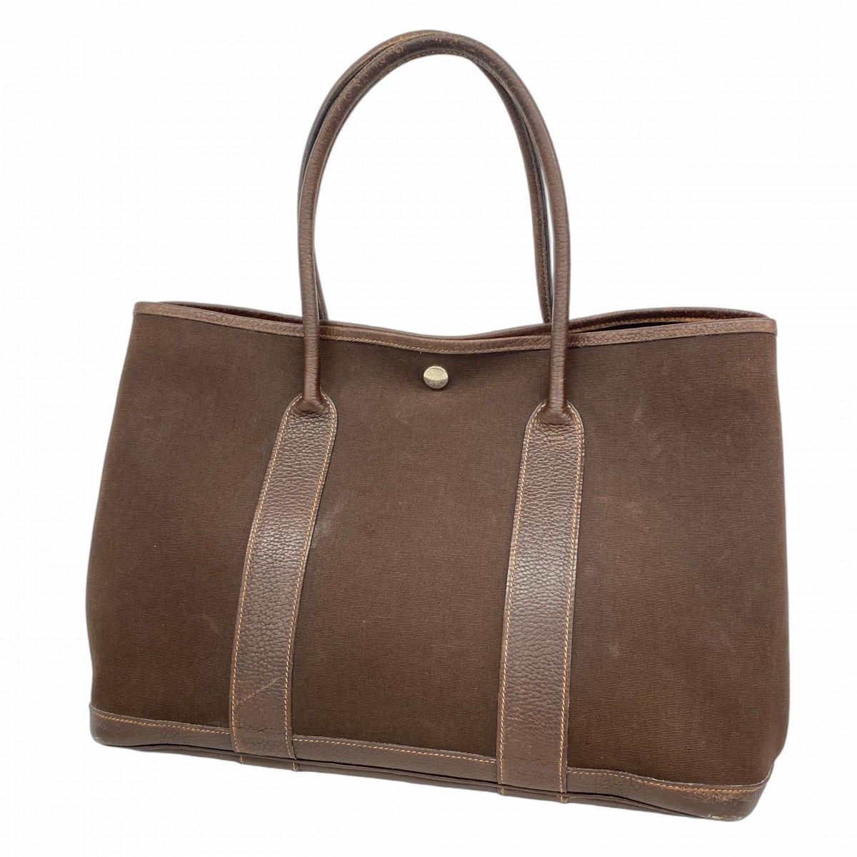 最終値下げHERMES ブラウン トートバッグ 5hc2865-h】エルメス トートバッグ ガーデンパーティPM トワル