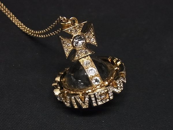 大人 可愛い 服  □極美品□ Vivienne ペイズリーオーブ ヴィヴィアン Westwood ネックレス、ペンダント、チョーカー