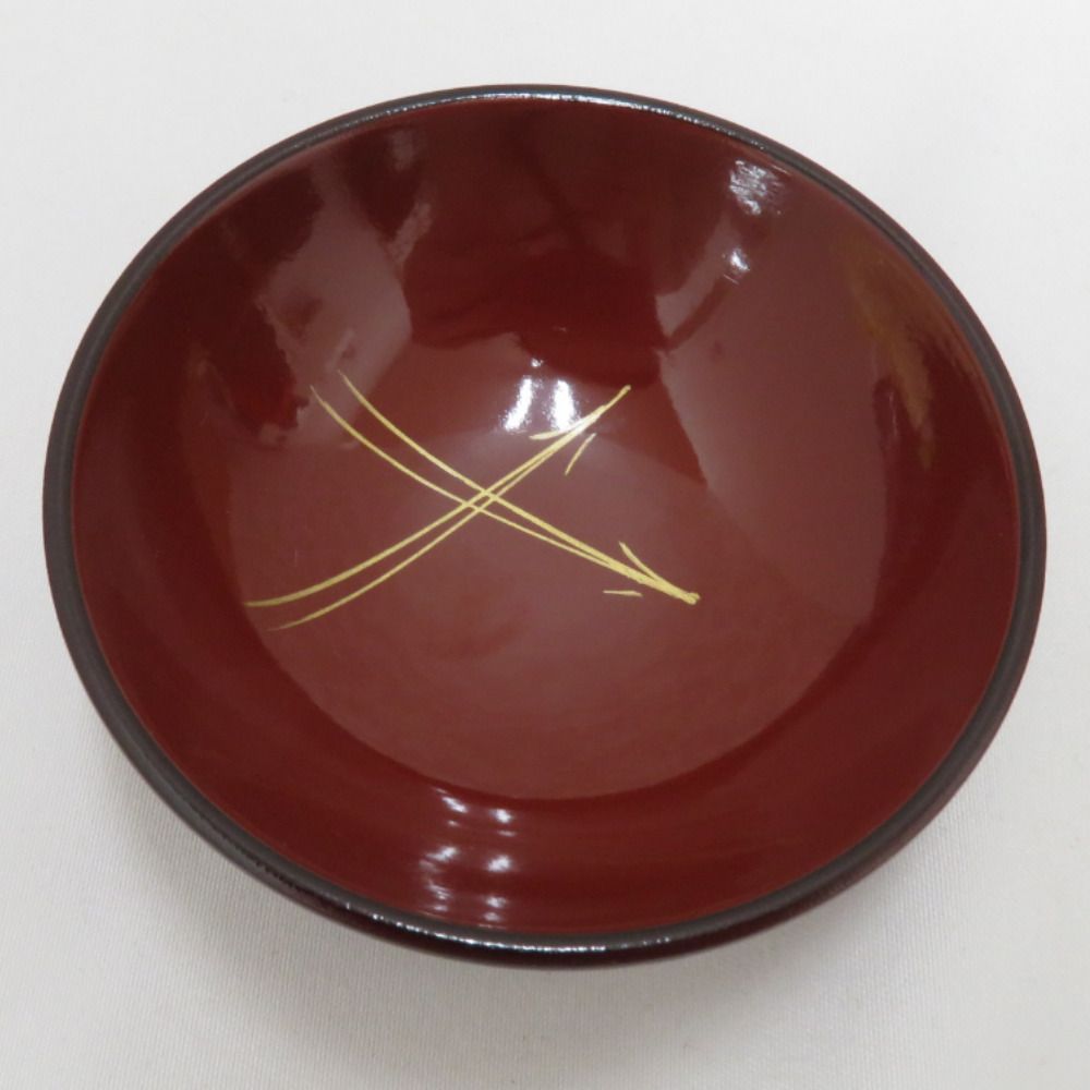 食器 小吸物椀 蓋付き 溜 松葉 漆器 汁椀 箱有 5客組 - メルカリ