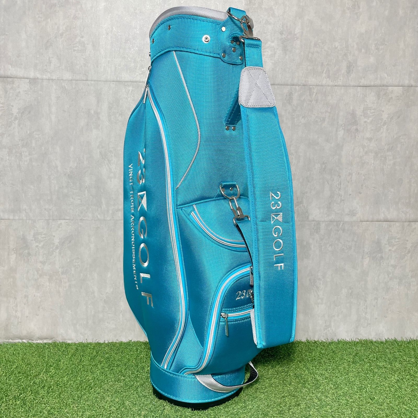 新品 23区ゴルフレディース 大人可愛い キルト×エナメル キャディバッグ ゴルフバッグ（レディース）23区golf 新品 23区ゴルフレディース 大人