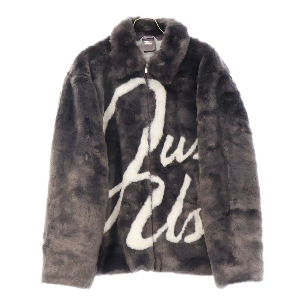 KITH (キス) Faux Fur Coaches Jacket ジップアップ ファージャケット 