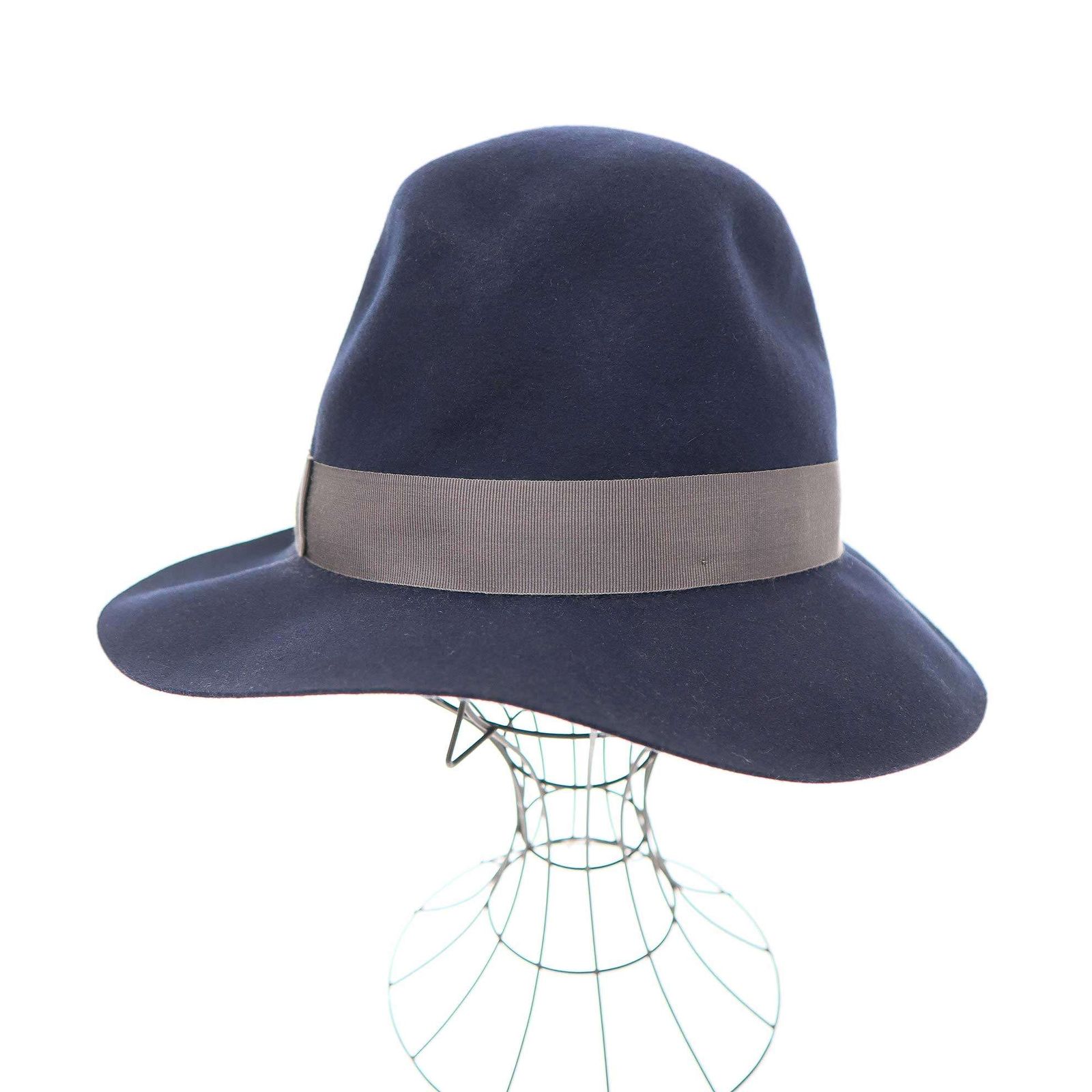 Borsalino ボルサリーノ フェルトハット ネイビー 59