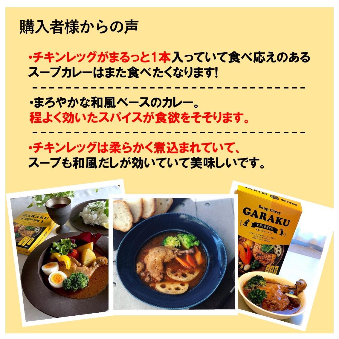 札幌スープカレー GARAKU（ガラク）人気のチキン 豚角煮セット 4食入り-6